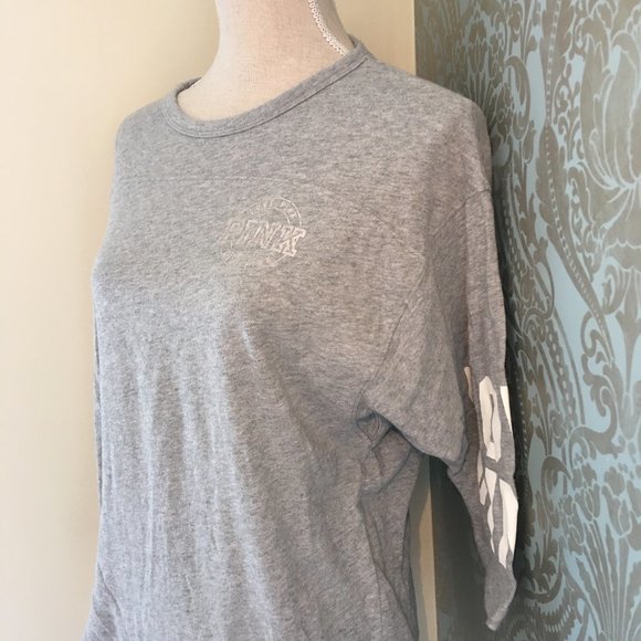 PINK by Victoria's Secret Grey Shirt